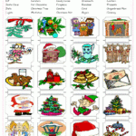 Christmas Esl Printable Picture English Dictionary