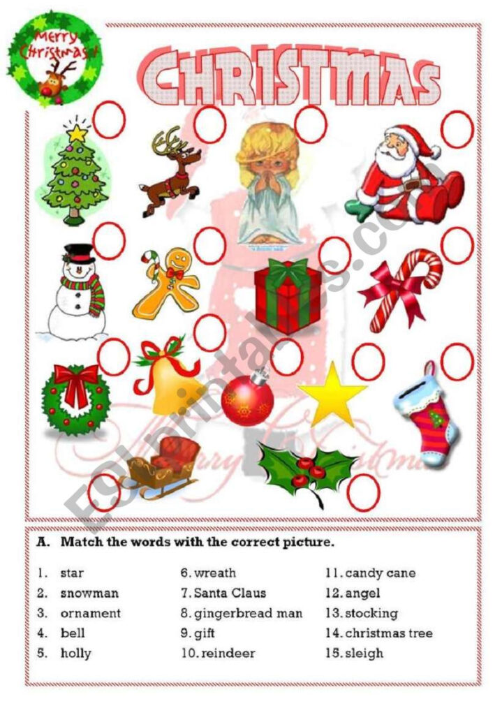 Christmas   Esl Worksheetisaserra