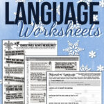 Christmas Figurative Language Worksheets | Ela Lesson Plans