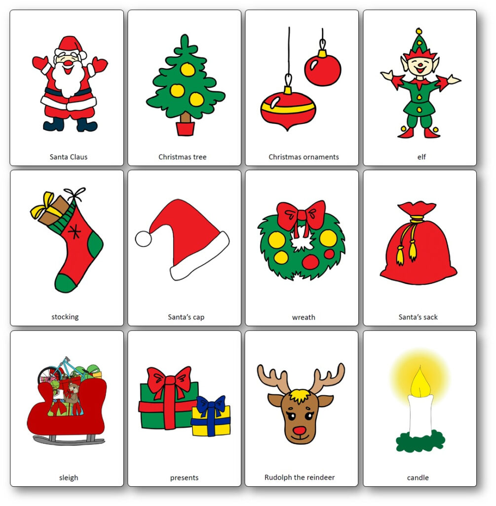 Christmas Flashcards   Free Printable Flashcards To Download