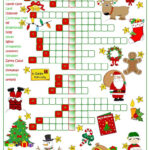 Christmas Fun   Crossword   English Esl Worksheets For