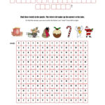 Christmas Fun With A Hidden Message   English Esl Worksheets