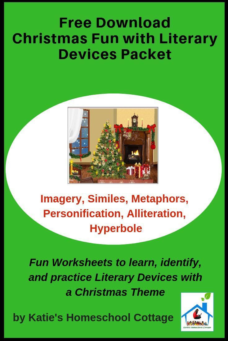 Christmas Fun With Literary Devices Packet - Katie&amp;#039;s