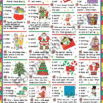 Christmas Grammar Quiz (Key Included)   Esl Worksheetkatiana