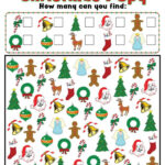Christmas I Spy   Printable Christmas Counting Worksheet