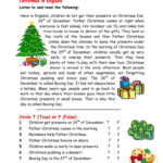 Christmas In England   English Esl Worksheets For Distance