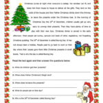 Christmas In Reading Comprehension Learn English Worksheets