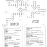 Christmas Irregular Verbs Crossword (With Key)   English Esl
