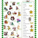 Christmas Matching With Disney Characters   English Esl