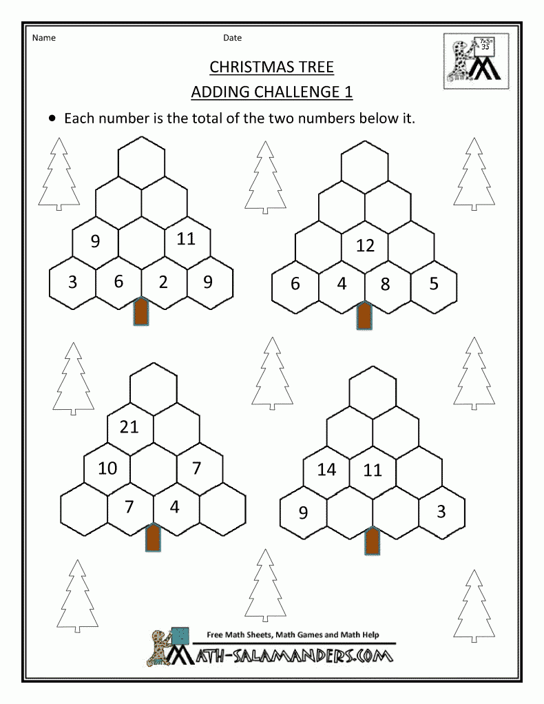 Christmas-Math-Activities-Christmas-Tree-Adding-Challenge-1