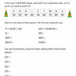 Christmas Math Challenge 1C | Christmas Math Worksheets
