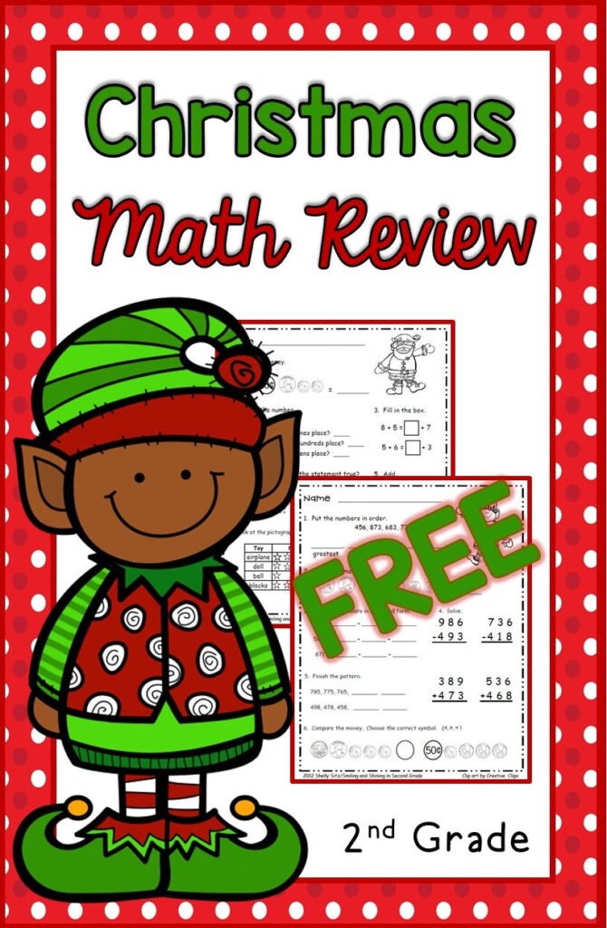 Christmas Math For 2Nd Grade  Free Second Grade Math