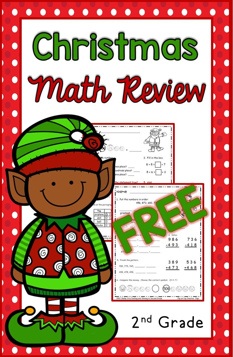 Christmas Math For 2Nd Grade--Free Second Grade Math