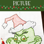 Christmas Math Grump Coordinate Graphing Picture 1St