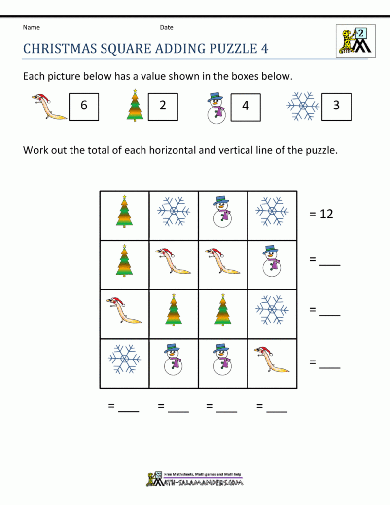 Christmas Math Worksheets