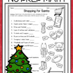 Christmas Math Worksheets For Fifth Grade Reading
