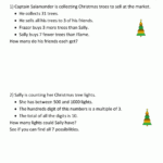 Christmas Math Worksheets (Harder) | Christmas Math, Math
