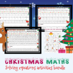 Christmas Maths: Solving Equations Activities Bundle