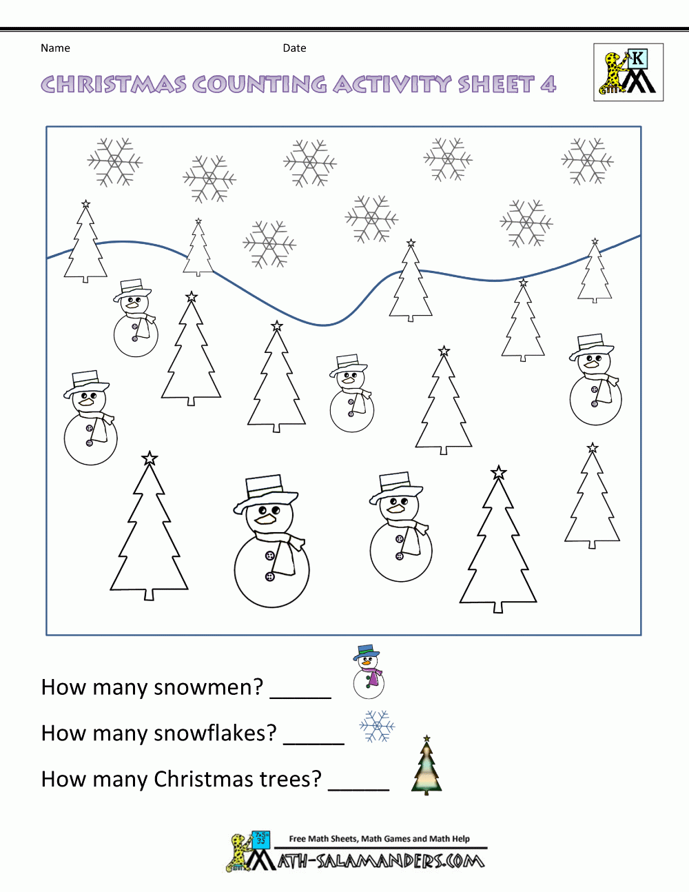 Christmas Maths Worksheets