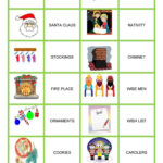 Christmas   Memory Game   English Esl Worksheets For