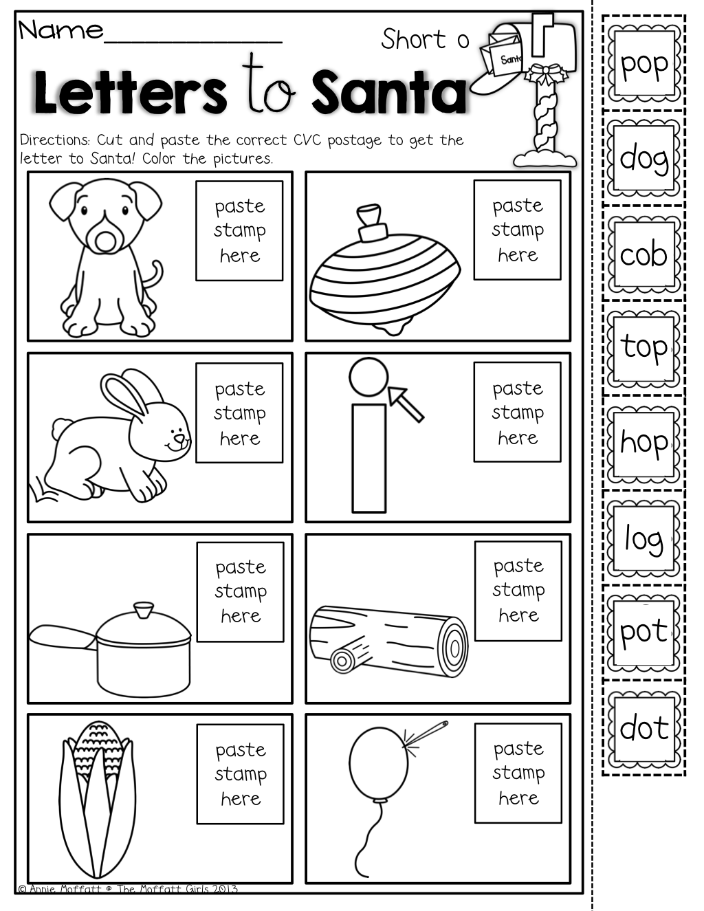 Christmas No Prep Packet (Kindergarten) | Cvc Words