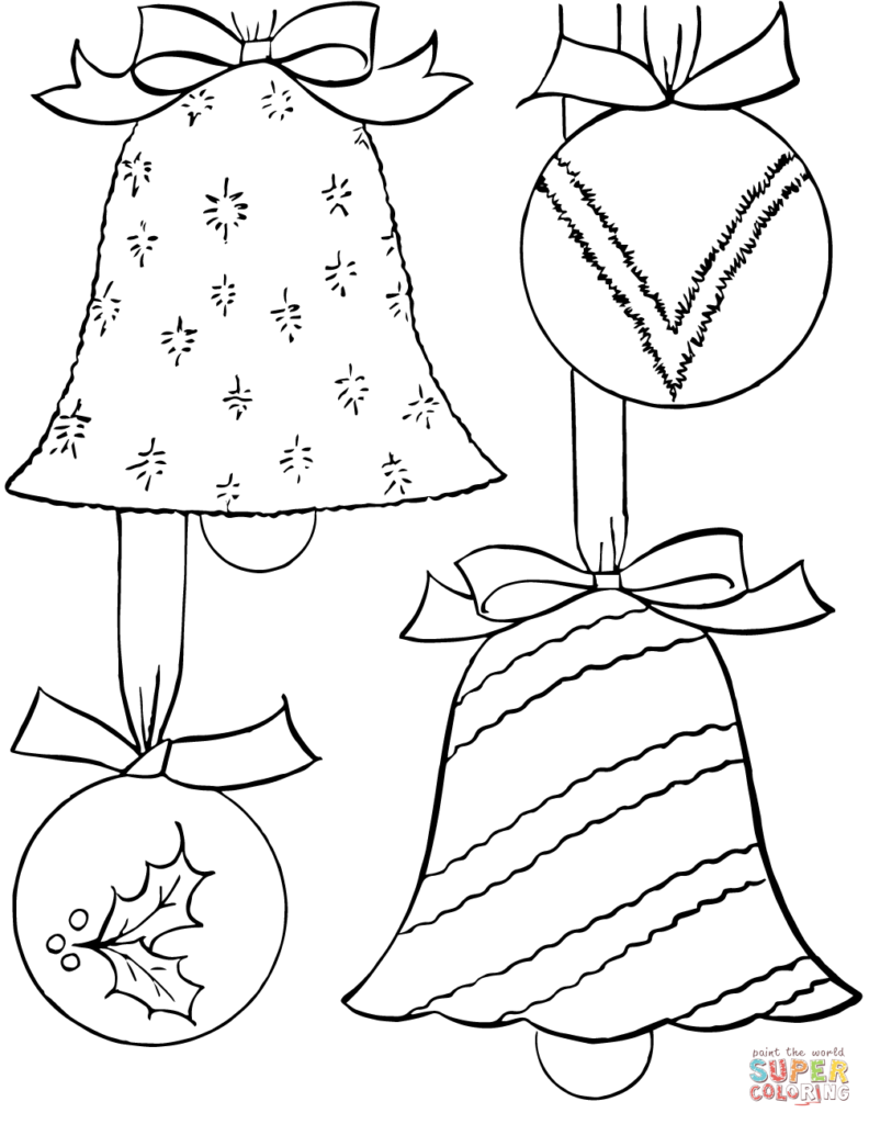 Christmas Ornament Coloringge Sheets Printable Fantasticges