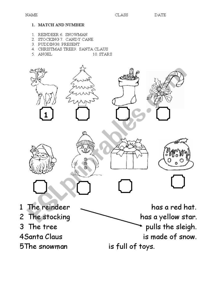 Christmas Primary School   Esl Worksheetamalthea81