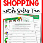 Christmas Sales Tax Worksheets | Holiday Math Worksheets