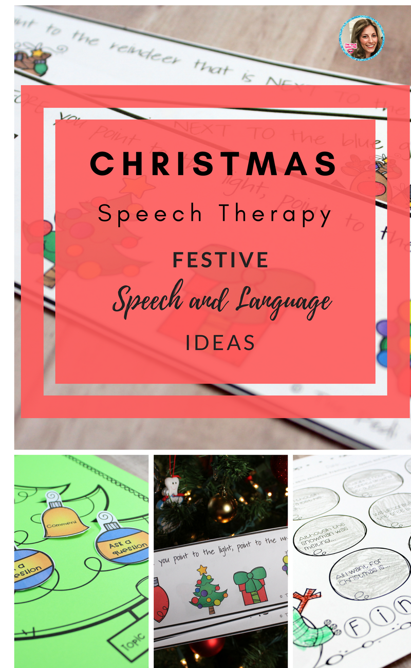 Christmas Speech Therapy Activities: Themed Speech And