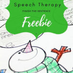 Christmas Speech Therapy Freebie! Finish The Sentence