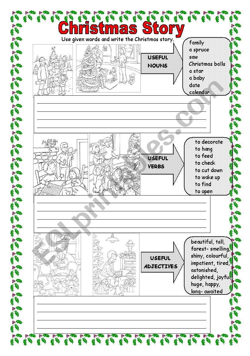 Christmas Story - Esl Worksheetmonika.79