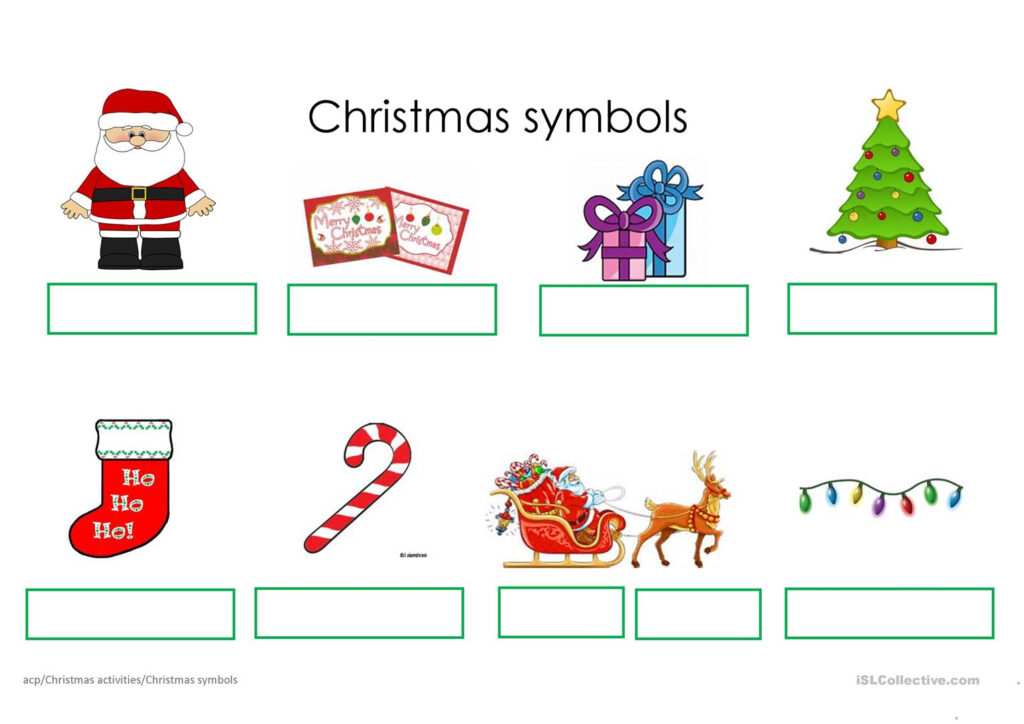 Christmas Symbols   English Esl Worksheets For Distance