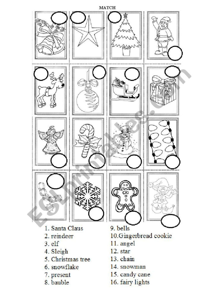 Christmas Symbols Practice   Esl Worksheetmati.rowce