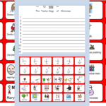 Christmas Symbols, The 12 Days Of Christmas Worksheet And Colours  Sen And  Lower Ability
