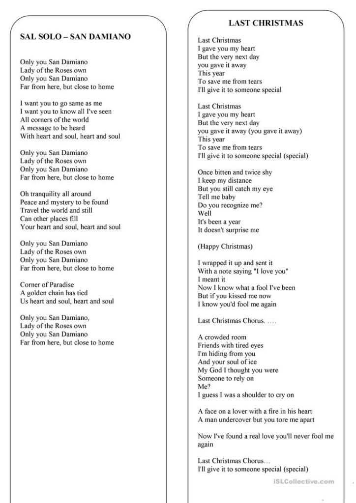 Christmas   The Lyrics Of 8 The Best Christmas Songs And