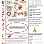 Christmas Time Vocabulary Exercises   English Esl Worksheets