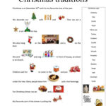 Christmas Traditions   English Esl Worksheets For Distance