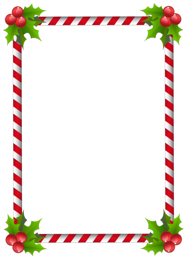 Christmas Transparent Classic Frame Border | Gallery