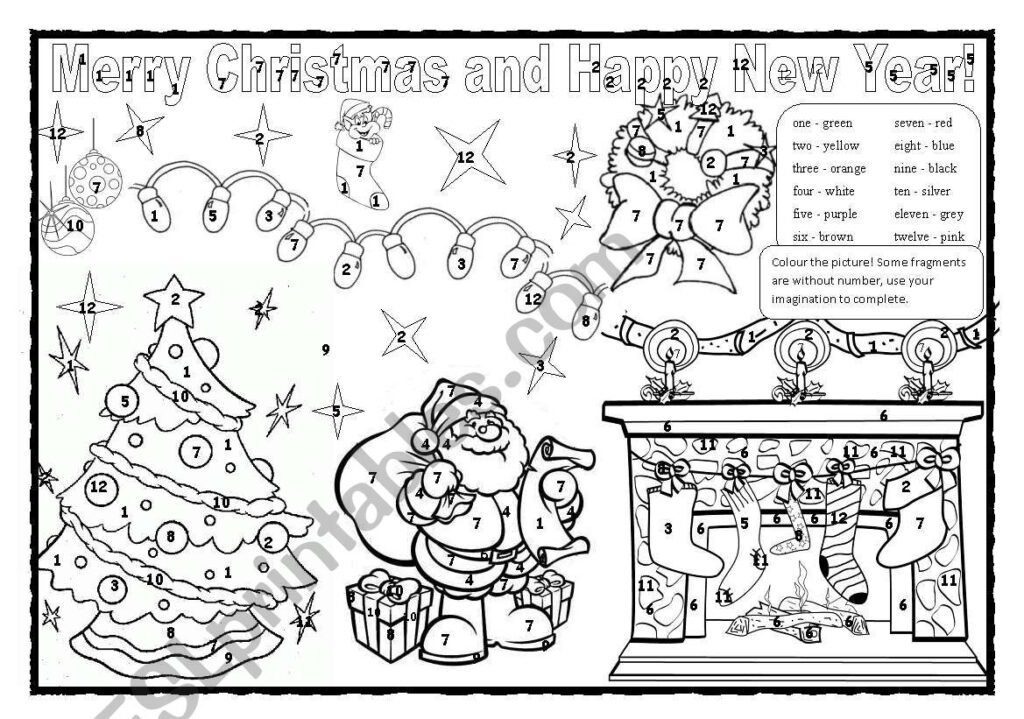 Christmas Tree Coloring Worksheet Printable Pages Worksheets