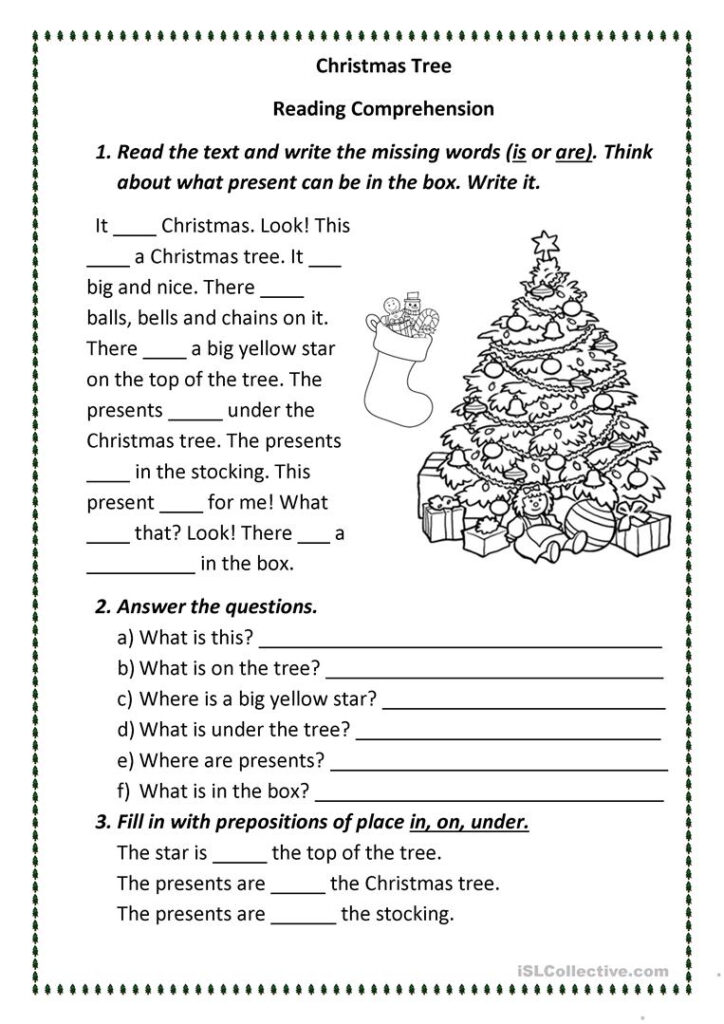 Christmas Tree   English Esl Worksheets For Distance