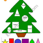 Christmas Tree   Shapes   Esl Worksheetan Chika