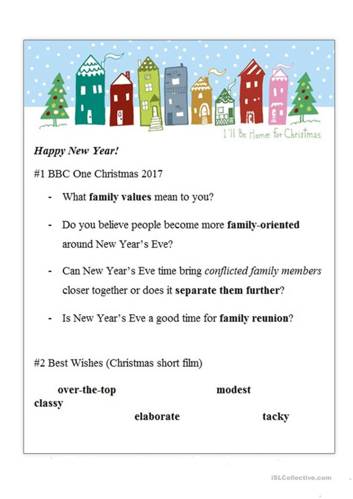 Christmas Videos Worksheet   English Esl Worksheets For