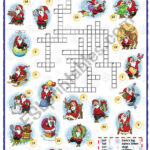 Christmas Vocabulary Crossword   Esl Worksheetmpotb