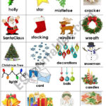 Christmas Vocabulary Memory Game   Esl Worksheetheidienglish