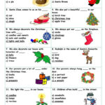 Christmas Vocabulary Quiz Worksheet   Free Esl Printable