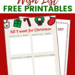 Christmas Wish List Free Printables For Kids | Christmas