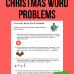Christmas Word Problems | Worksheet | Education