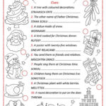 Christmas Word Scramble   English Esl Worksheets For
