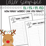 Christmas Word Scramble Freebie! How Many Words Can You Make