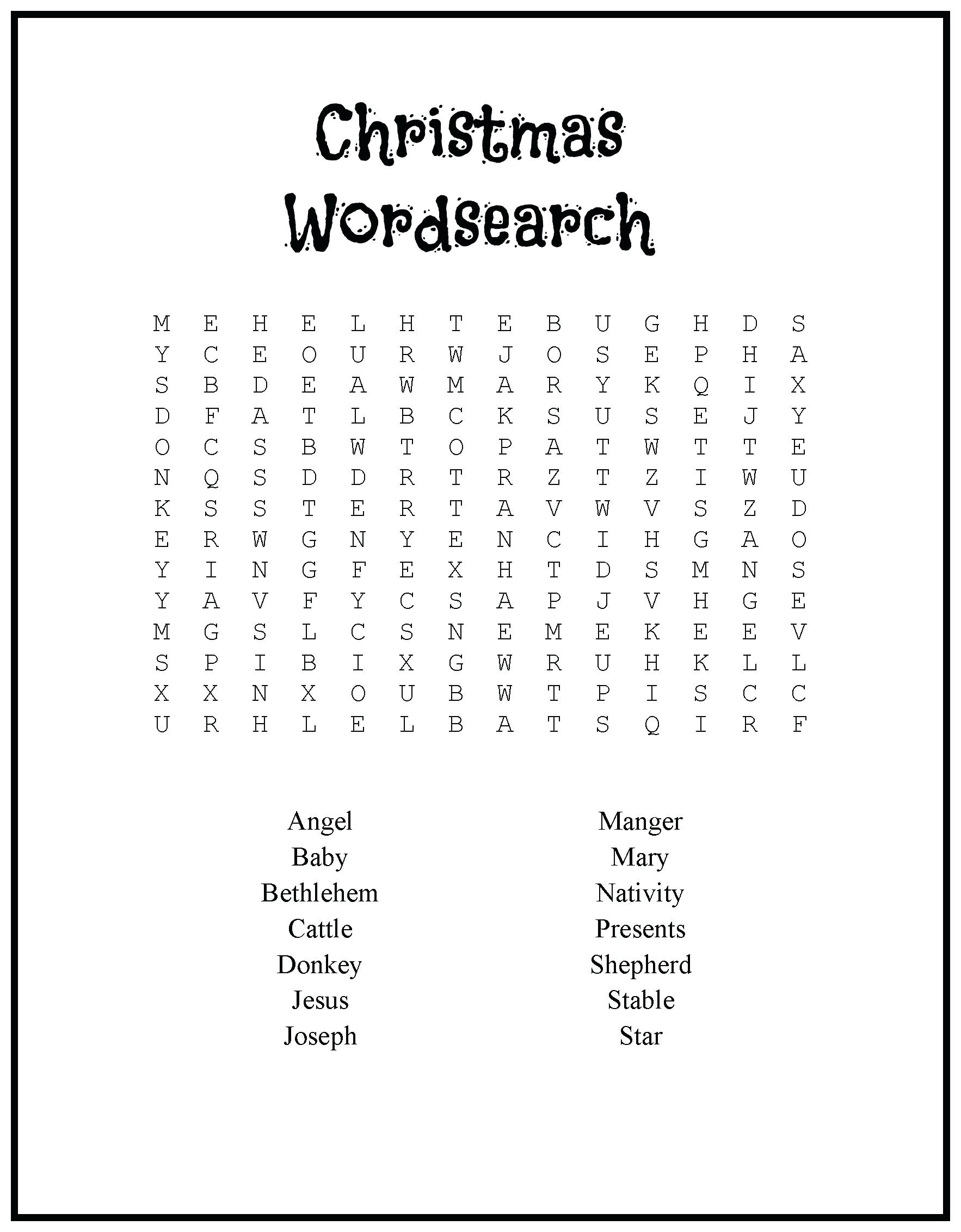 Christmas Word Search Coloring Sheets Free Printable Back To